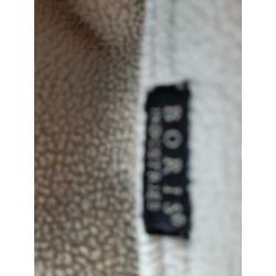 BORIS industries vest/jas met royale kraag maat XXL creme