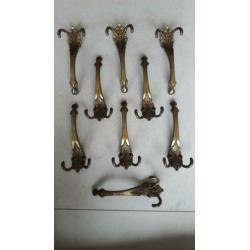 Kapstokhaken vintage made in italy 9 stuks