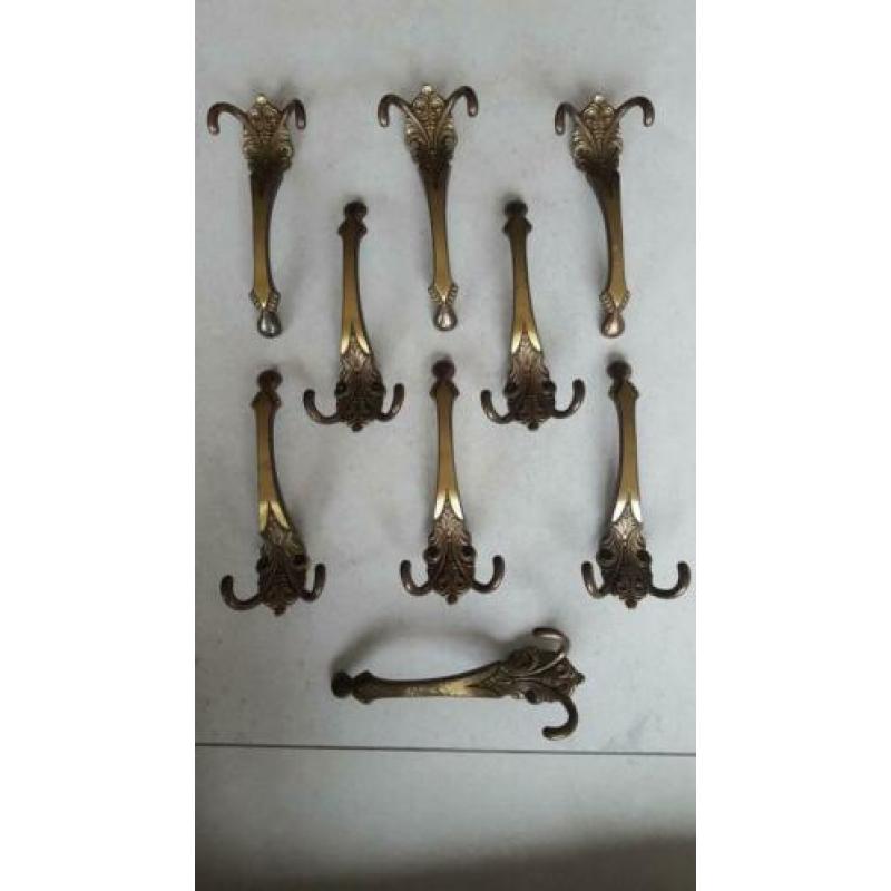 Kapstokhaken vintage made in italy 9 stuks