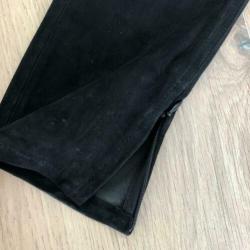 BLK DNM - suede broek - zwart - maat 29