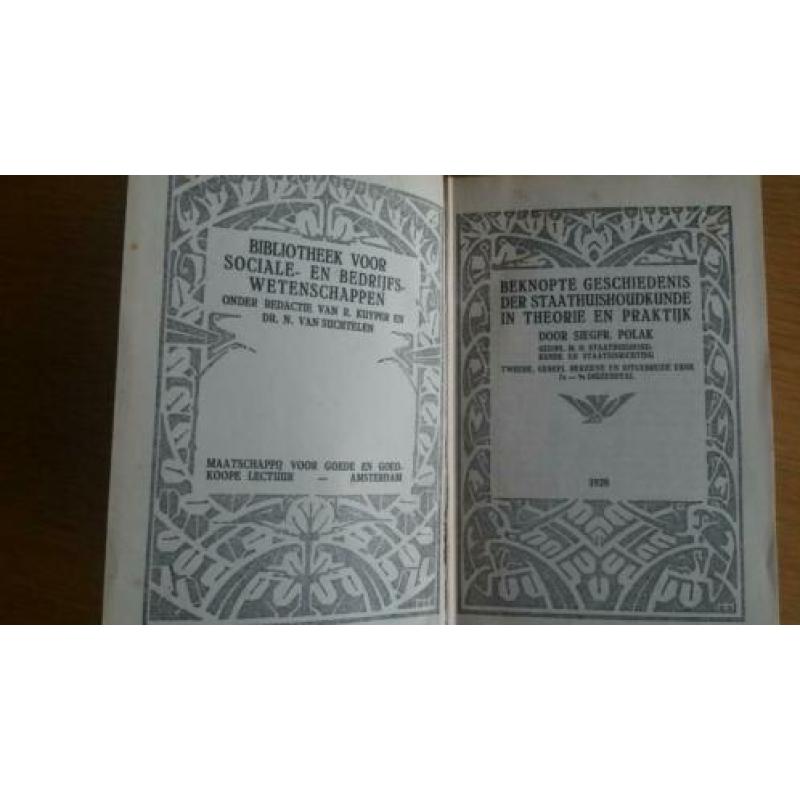 Beknopte geschiedenis der staathuishoudkunde uit 1928