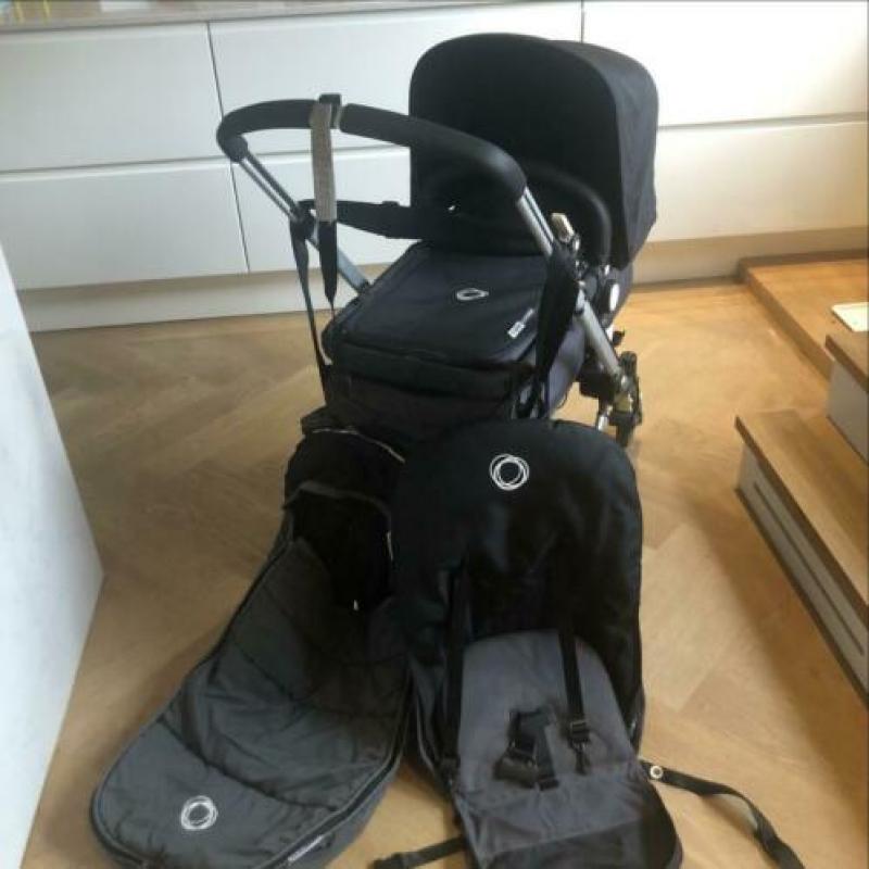 Zwarte Bugaboo Cameleon met Bugaboo luiertas