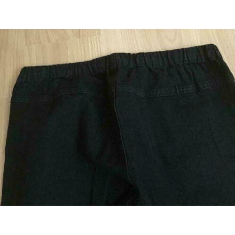 NIEUW zwart pull-on tregging spijker broek mt 42 AJC ARIZON