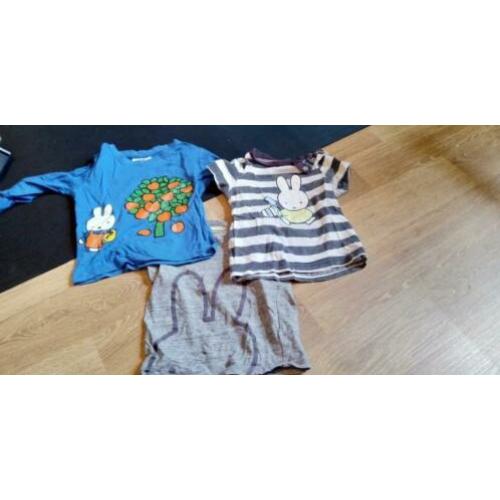 3 Nijntje shirts maat 74