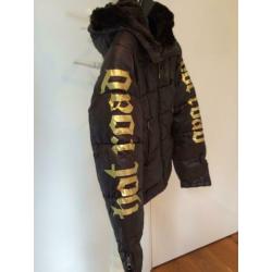 Von Dutch - donkerbruine hippe winterjas - S