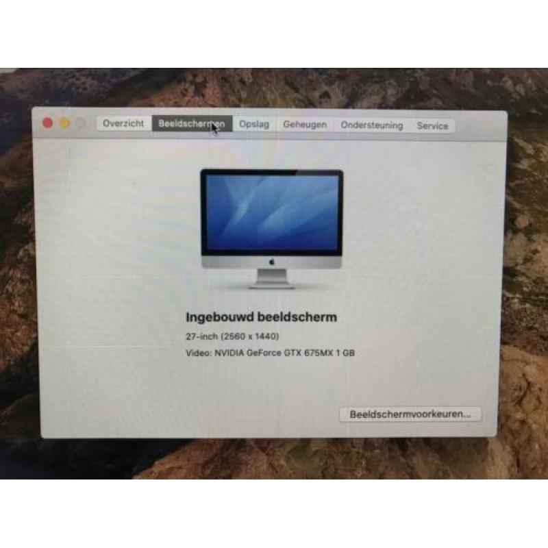 Imac 27 inch 8Mb, 1Tb, i5, 3,2 Ghz quad core, Late 2012