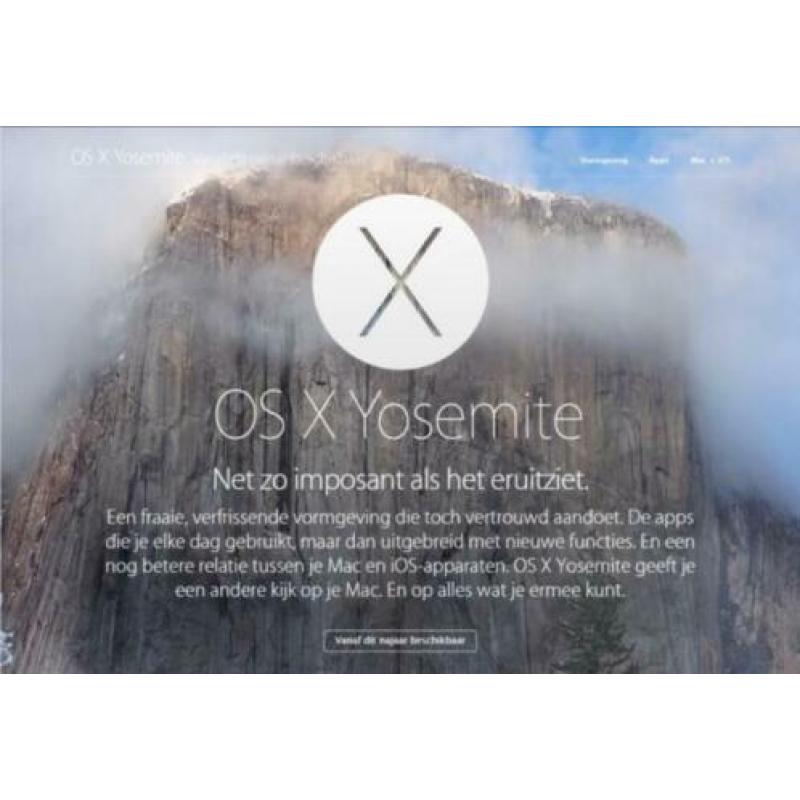 Installeer Mac OS X Yosemite 10.10.5 via DVD zonder USB OSX