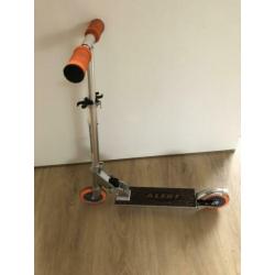 Aluminium stuntstep scooter oranje/zilver, inklapbaar