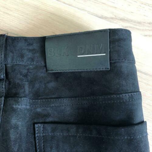 BLK DNM - suede broek - zwart - maat 29