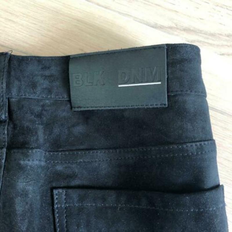 BLK DNM - suede broek - zwart - maat 29