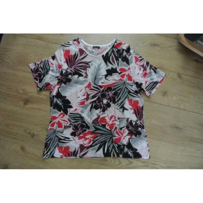 marcona shirt 46 zwart wit rood roze NIEUW