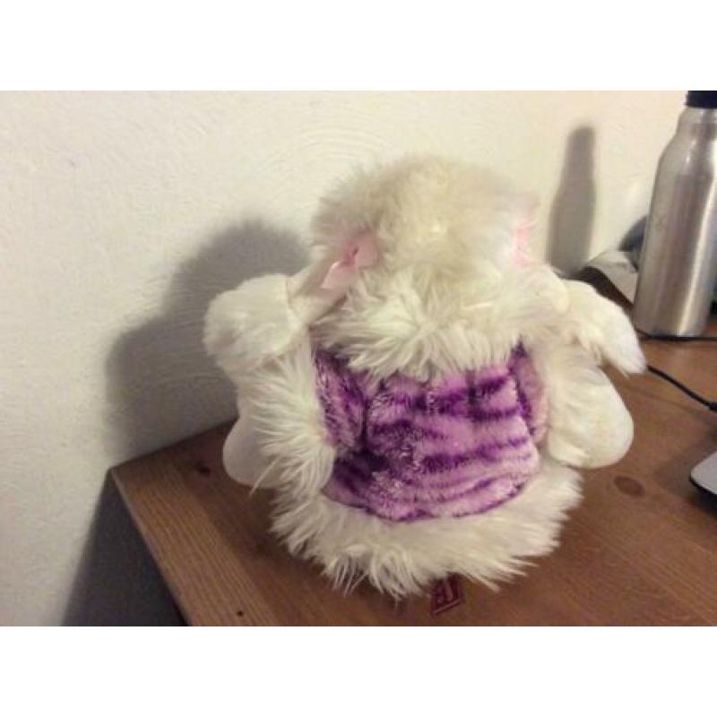 Knuffel lammetje met bontjasje. merk berentoys