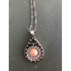 Mi moneda rose nieuw compleet lange ketting 80cm