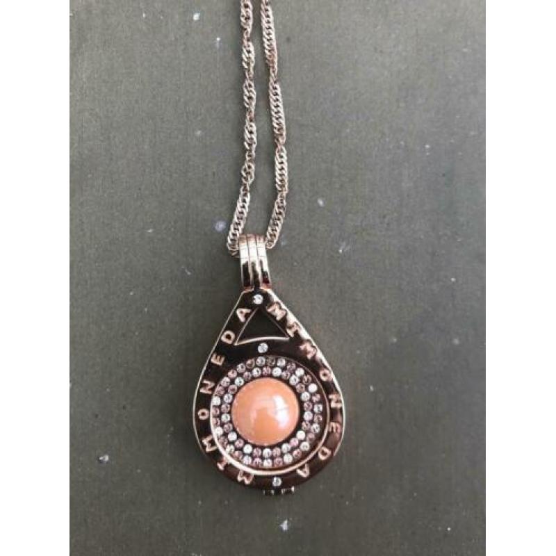 Mi moneda rose nieuw compleet lange ketting 80cm