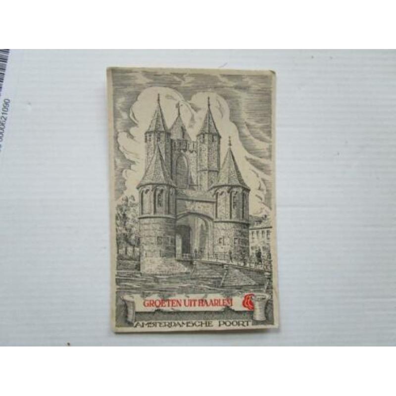 Ansichtkaart groeten uit Haarlem Amsterdamsche poort 1947