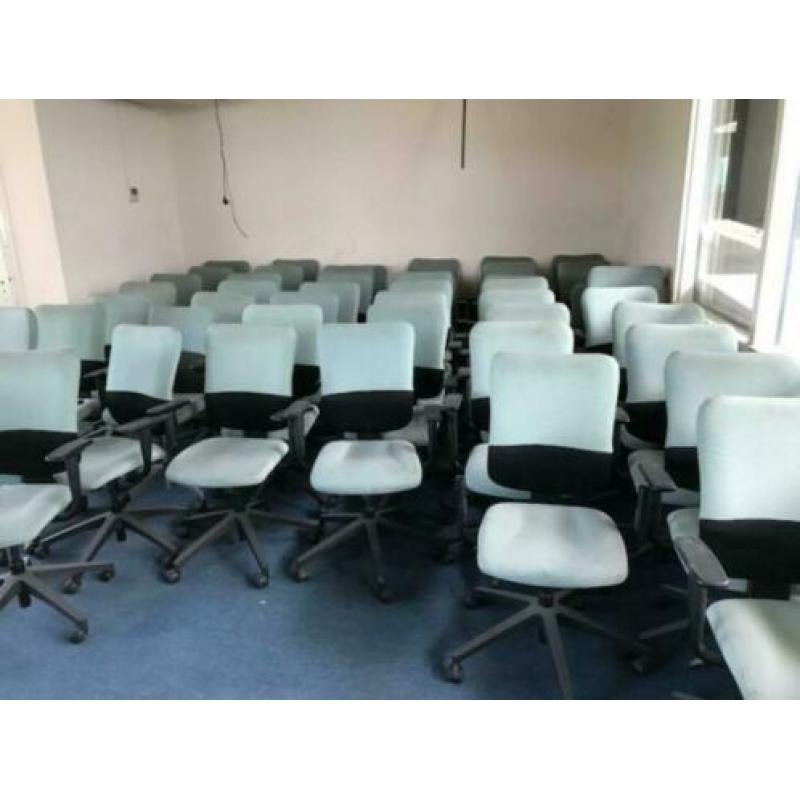 PARTIJ bureaustoelen Steelcase bureaustoel groen zwart