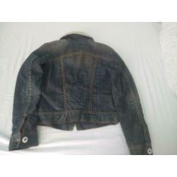 Replay spijker jeans denim jas jack, maat xs