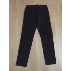 NIEUW zwart pull-on tregging spijker broek mt 42 AJC ARIZON
