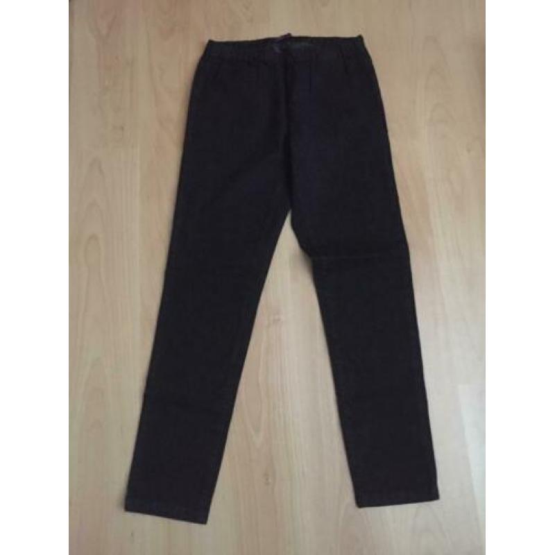 NIEUW zwart pull-on tregging spijker broek mt 42 AJC ARIZON