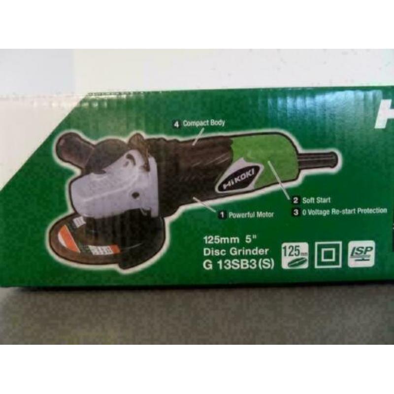 Hitachi Hikoki G13SB3 125 MM haakse slijptol 1300 Watt