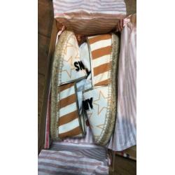 Tommy Hilfiger platte schoenen 40 oranje beige sterren