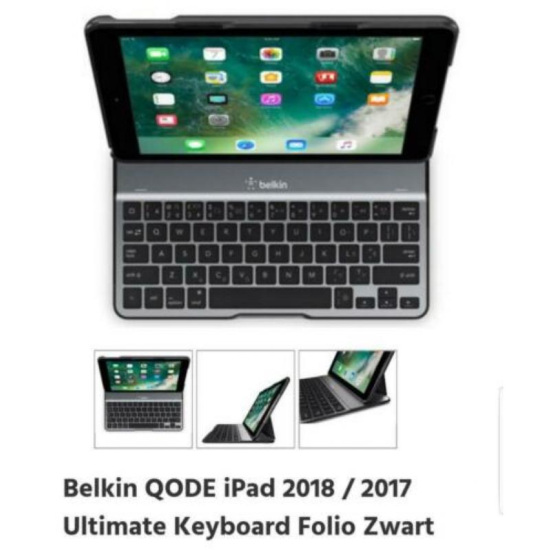 Ipad 2018 met Belkin keyboard cover. RUILEN