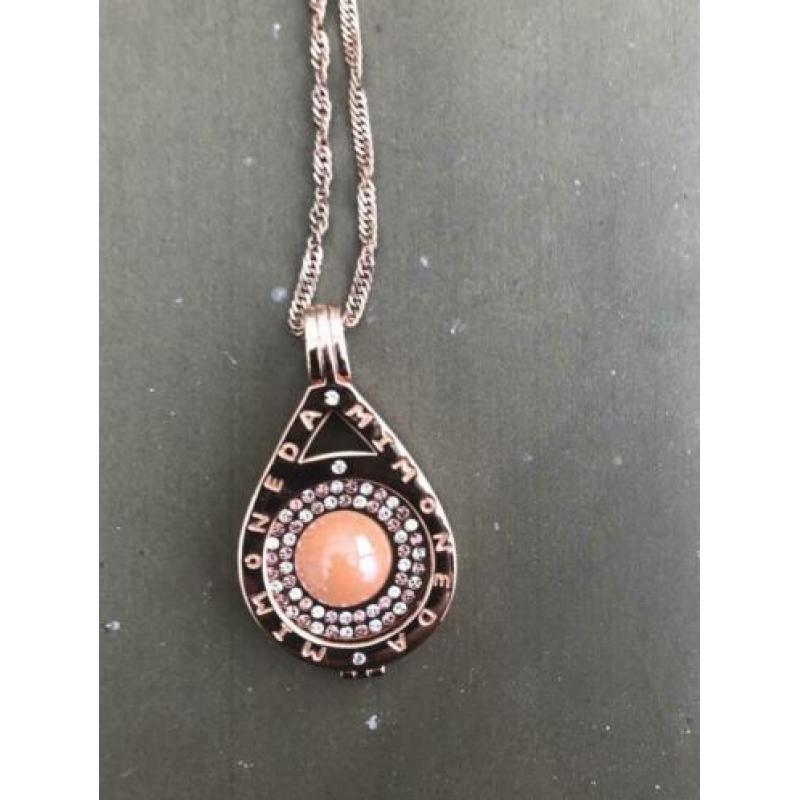Mi moneda rose nieuw compleet lange ketting 80cm