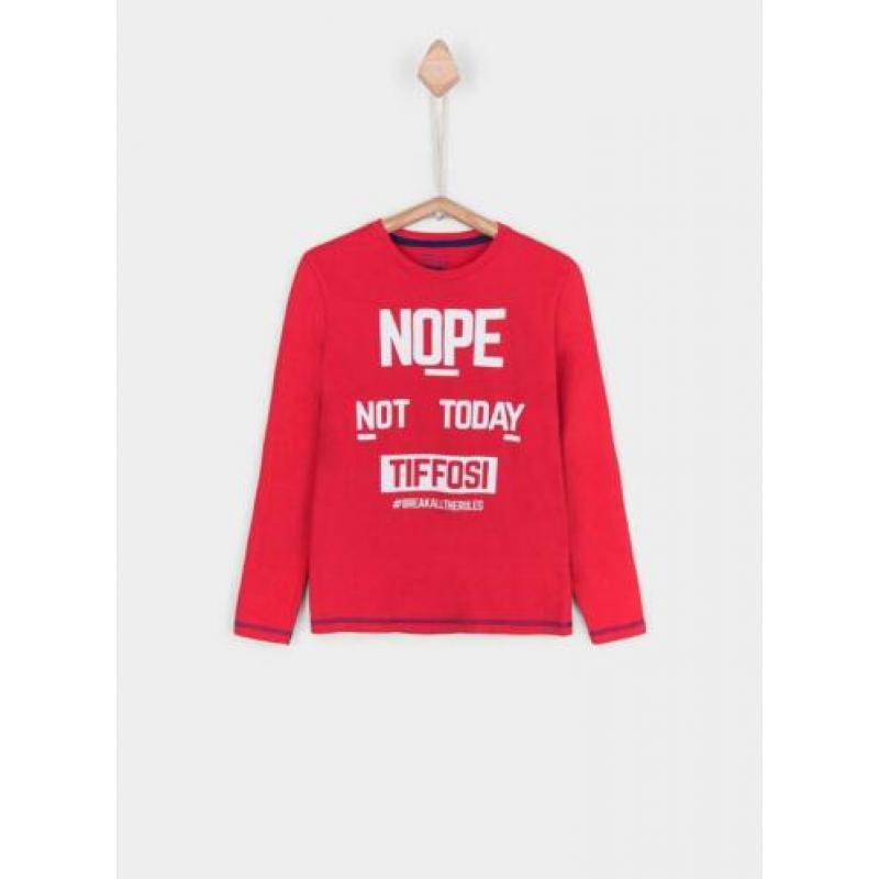 Nieuw Tiffosi shirt, longsleeve Araujo rood maat 164