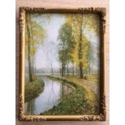 vintage landschap schilderijen set
