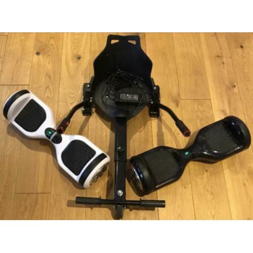 2 Denver Hoverboards met hoezen + kart + lader