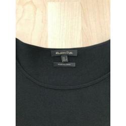 Massimo Dutti - Zwarte mouwloze gebreide top maat S