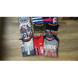 9 mooie shirts 146/152 zgan