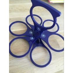 Plastic Glazenhouder voor 6 glazen - Nieuw!