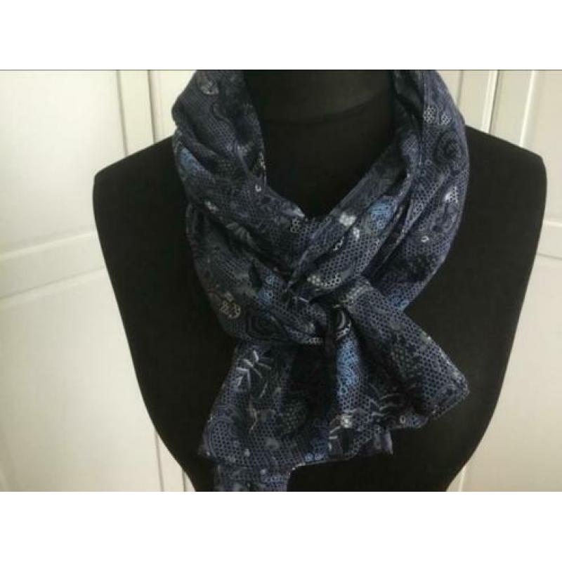 Cecil sjaal blauw