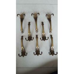 Kapstokhaken vintage made in italy 9 stuks