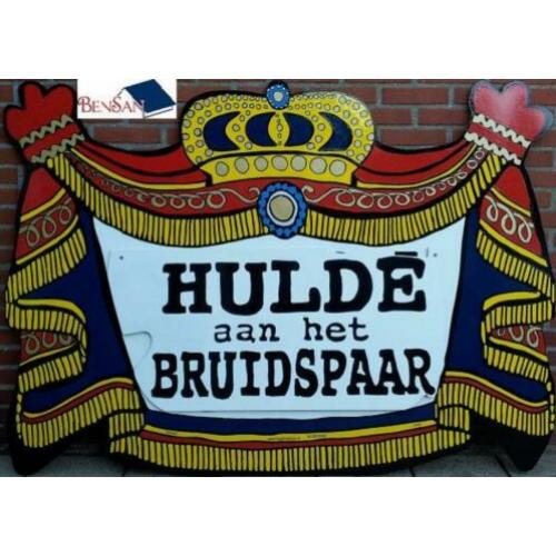 huwelijksbord hulde aan het bruidspaar xxl bensan enter