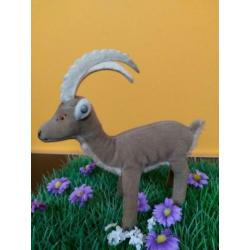 Steiff steenbok oud jaren 70 Rocky berggeit *knop* trevira