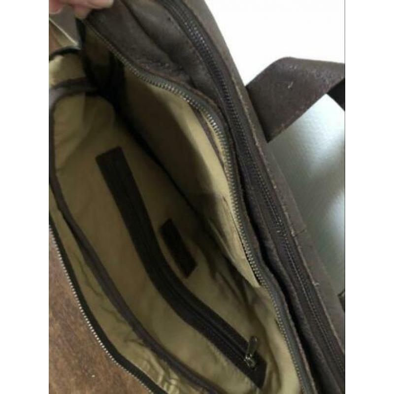 Leren heren tas BURKELY Bruin