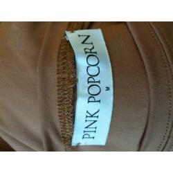 NIEUW camelkleurig shirt top PINK POPCORN maat S