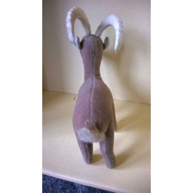 Steiff steenbok oud jaren 70 Rocky berggeit *knop* trevira