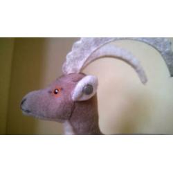 Steiff steenbok oud jaren 70 Rocky berggeit *knop* trevira