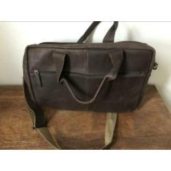 Leren heren tas BURKELY Bruin