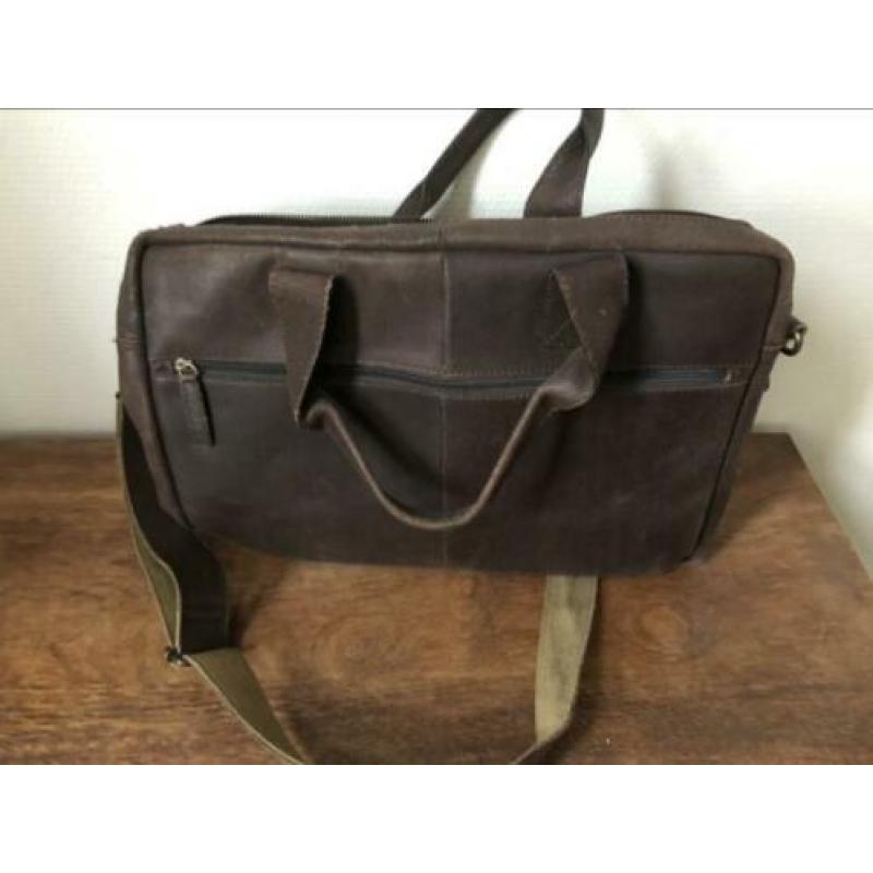 Leren heren tas BURKELY Bruin