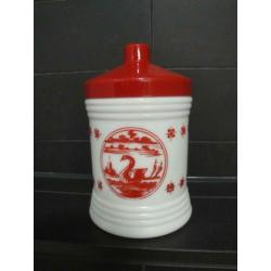 Oude opaline tabakspot
