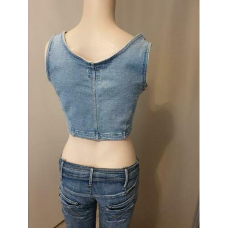 Tripper jeans kort spijker gilet maat s/ m