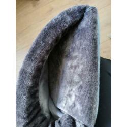 Katten slaapzak tunnel kattenzak grijs ZGAN Beeztees Teddy