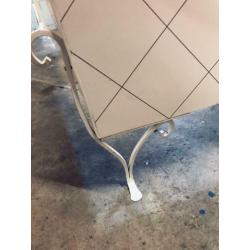 Retro vintage ledikant wieg babybed wit uniek