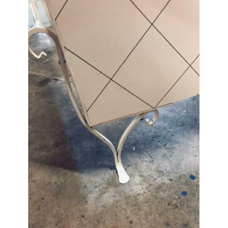 Retro vintage ledikant wieg babybed wit uniek