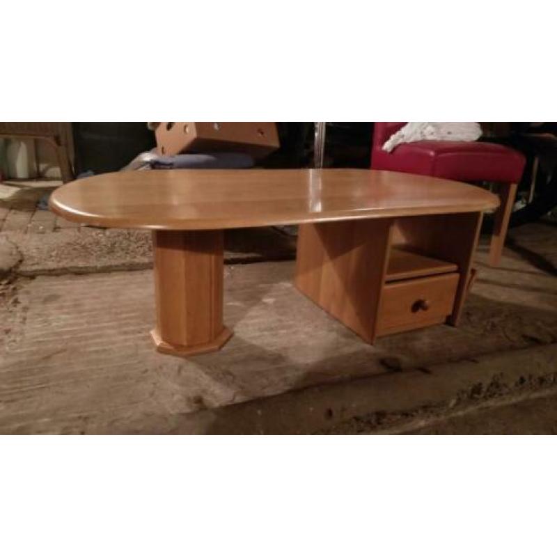 Keurige volledig eiken salontafel