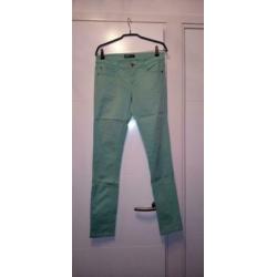 Mintgroene skinny jeans broek van Only ... Maat 36 / 32